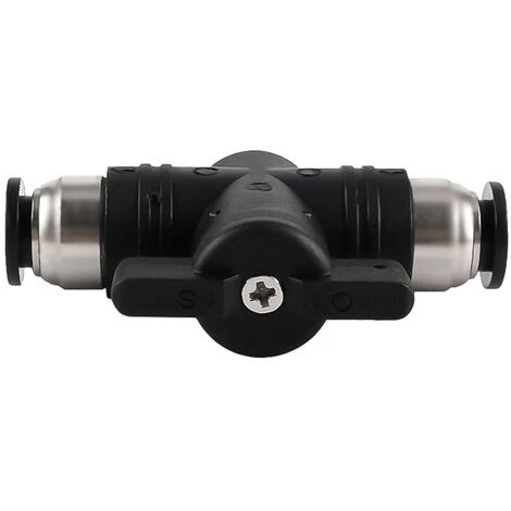 2pcs Raccords Pneumatiques De 8 Mm Pousser Le Connecteur Rapide Connexion Vanne Manuelle Push Connecteur Droit Pneumatique Pour Connecter Des Tuyaux En Polyéthylène En Nylon Et En PU(BUC-8) GrooFoo