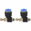 2pcs Raccord Pneumatique Rapide Connecteur Raccord De Tuyau Régulateur Pneumatique Régulateur De Vitesse Du Débit D'Air Du Régulateur De Vanne (SL6-01) GrooFoo