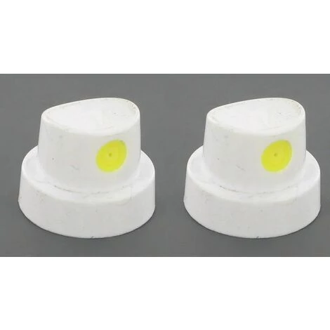 CYCLINGCOLORS 2x Embout Bombe Aérosol Universel Tête Pulvérisateur Rond Blanc Spray Buse Peinture Pistolet