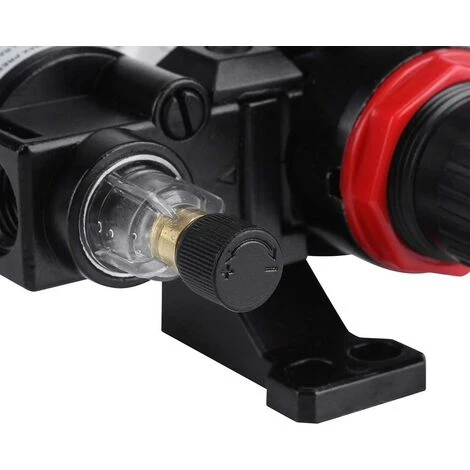 AOUGO Séparateur Huile-eau - 1/4 '' Filtre à Air Régulateur Lubrificateur Séparateur D'huile Avec Compresseur Séparateur D'humidité Séparateur D'huile, Filtre De Compresseur – Image 5