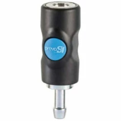 Raccord Rapide Air Comprimé PREVOST - Tuyau Cannelé Ø 8mm - ISO B6 - Corps Composite - Bouton Bleu