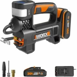 WORX 18V(20V MAX) Compresseur D'Air Sans Fil WX092, PowerShare