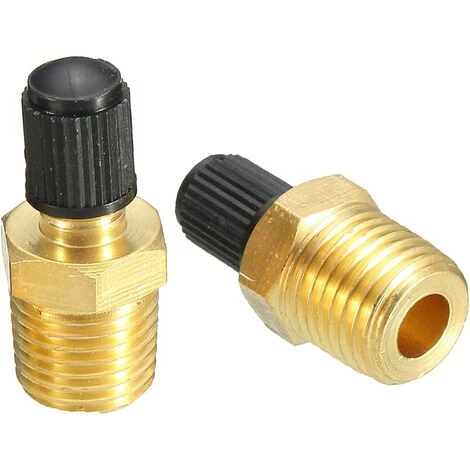 GALOZZOIT 1/4Inch Npt Nickel Plaqué Laiton Valves De Remplissage De Réservoir De Compresseur Schrader – Image 2