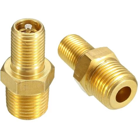 GALOZZOIT 1/4Inch Npt Nickel Plaqué Laiton Valves De Remplissage De Réservoir De Compresseur Schrader – Image 3