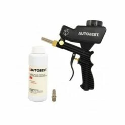 AUTOBEST Pistolet De Sablage Pneumatique Avec Réservoir + 1kg De Sable Fourni