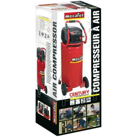 MECAFER Compresseur Sans Huile 100 L 2,5HP Vertical Century – Image 2