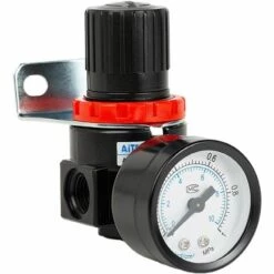 CHANCEY 1Pc Régulateur De Pression D'Air AR2000 G1 / 4 Compresseur à Commande Pneumatique Avec Manomètre，SEMAket