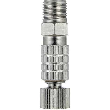 LITZEE Accessoires De Connecteur Rapide D'aérographe, Connecteur Autobloquant D'aérographe De Compresseur D'air, Nervures Intérieures Et Extérieures De 1/8 "T-117 Aérographe Pneumatique – Image 4