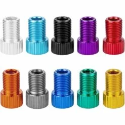 MODOU 10 Pièces Adaptateur Valve Presta, Conversion De Presta En Schrader Pour Vélos, Gonfler Vos Pneus Avec Une Pompe Standard Ou Un Compresseur D'air