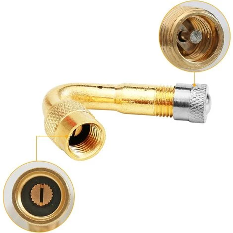 CHANCEY 6 Pièces Pneu Valve Rallonge, 45°, 90°, 135° Extension Valve Pneu Valve De Adaptateur Raccord Prolongateur Coude, Embout De Gonflage Coudé Pour Voiture Camion Moto Vélo Scooter,SEMAket â Image 3