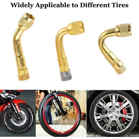 CHANCEY 6 Pièces Pneu Valve Rallonge, 45°, 90°, 135° Extension Valve Pneu Valve De Adaptateur Raccord Prolongateur Coude, Embout De Gonflage Coudé Pour Voiture Camion Moto Vélo Scooter,SEMAket â Image 5