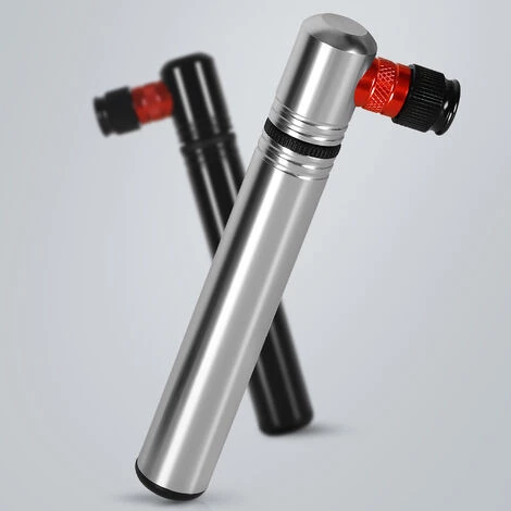 WEST BIKING Mini Pompe à Vélo En Alliage D'aluminium Ultra-léger Vtt Vélo De Route Gonfleur De Pneu Schrader Presta Valve Cyclisme Air Pompe à Main - Le Noir - Le Noir â Image 2