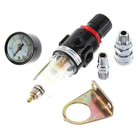 TOPHOMER 30-120PSI 1/4" BSP Compresseur Filtre Régulateur Air,Pression Filtre Séparateur Huile/Eau Filtre à Air – Image 3