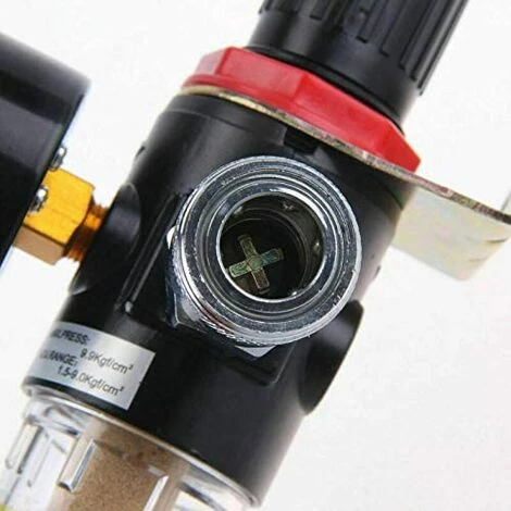 TOPHOMER 30-120PSI 1/4" BSP Compresseur Filtre Régulateur Air,Pression Filtre Séparateur Huile/Eau Filtre à Air – Image 5