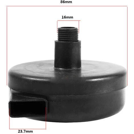 FR-LIFE Filtres D'admission Compresseur D'air 16 Mm 3/8PT,BR-Vie Compresseur D'air Filtre Silencieux, Plastique Masculin Filtre D'echappement Pour Compresseur D'air - Noir – Image 2