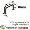 1000 Agrafes Acier 8 Mm Type 51 Bosch