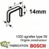 1000 Agrafes Acier 14 Mm Type 59 Bosch