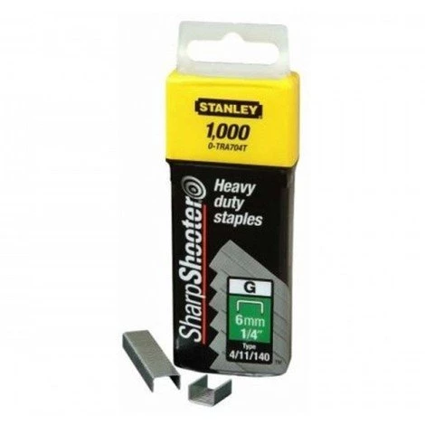 STANLEY Boîte 1000 Agrafes 10mm 3/8 Type G 4/11/140 - 1-TRA706T