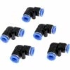 MEZHENG 5pcs / Lot Pièces Pneumatiques Coude Pneumatique Push In Raccord De Raccords Plastique Pour Air/eau/tuyau D'eau/Tube Airline 8 Mm Gaodpz (Couleur : Port Diameter 8mm)