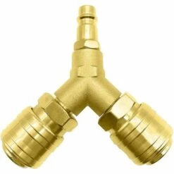 MONLY Distributeur Dair Comprimé, Distributeur à Raccord Rapide Pour Tuyau Dair 1/4, Commutateur Dair Comprimé, Distributeur Dair En Y, Distributeur Dair Comprimé En Laiton