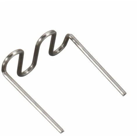 LIFCAUSAL Universel 100 Pièces/ensemble Prédécoupé 0.6mm-0.8mm Agrafes Plates à Vague Chaude Pour Agrafeuse En Plastique Réparation Soudeuse Outil De Réparation – Image 4