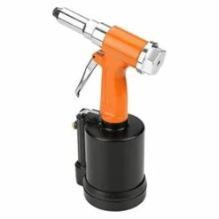BDD Machine à Riveter PneumatiqueKit De Machine à Riveter Pneumatique Pour Pistolets à Rivets Industriels à Compression D'air (orange + Noir)