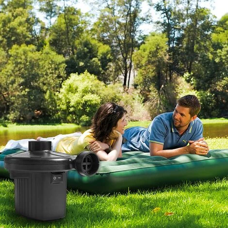 OSQI Pompe à Air électrique - Gonfleur Et Dégonfleur électrique 220W 2 En 1 Avec 3 Buses Amovibles Pour Matelas Gonflable, Oreiller, Lit, Bateau, Anneau De Bain, Coussin Gonflable â Image 5