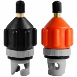 OSQI 2PCS Adaptateur De Pompe Orange Adaptateur De Kayak Noir Adaptateur De Pompe De Bateau Adaptateur De Pompe De Kayak Pompe à Air Pompe Gonflable De Kayak Pompe Pour Bateaux Gonflables Pompe à Pied De Kayak