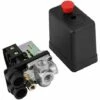 MONLY 240V 16A Compresseur D'air à Quatre Ports Pressostat Régulateur De Réduction De Pression Rapide Avec Jauges 90PSI -120PSI