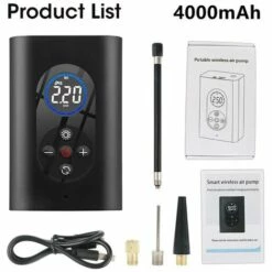 FUIENKO Pompe à Air électrique Portable Sans Fil Pour Pneu De Voiture, Gonfleur Dégonfleur, Chargeur USB 12v, Pour Moto Et Vélo,CHINA,TC09