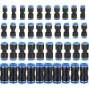READCLY-40Pcs Connecteur Droit Pneumatique, Raccord Rapide Air Push Connecteur à Poussoir Droit,Raccords De Tuyau Raccord De Tube De Ligne D'Air En Plastique,PU 6/8/10/12mm,Connecter Raccord De Tube