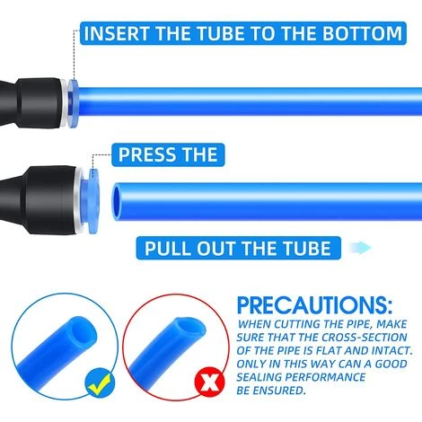 READCLY-10 Pièces 12 Mm De Diamètre Extérieur X 10 Mm De Diamètre Extérieur Réducteur Droit Pour Connecter Les Raccords, Raccord De Réducteur De Tube De Tuyau D'union Pneumatique – Image 4