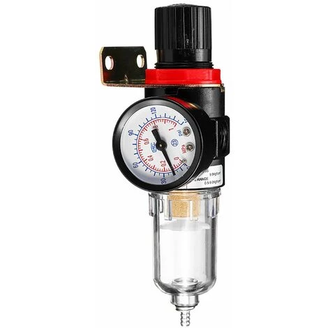 LIFCAUSAL Kit D'outils De Piège De Séparateur D'eau De Filtre De Compresseur D'air De 1/4 '' Avec La Jauge De Régulateur