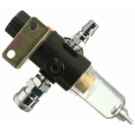 LIFCAUSAL Kit D'outils De Piège De Séparateur D'eau De Filtre De Compresseur D'air De 1/4 '' Avec La Jauge De Régulateur – Image 2