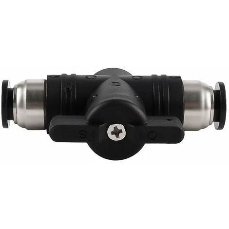 FLETéçA 2pcs Raccords Pneumatiques De 10 Mm Pousser Le Connecteur Rapide Connexion Vanne Manuelle Push Connecteur Droit Pneumatique Pour Connecter Des Tuyaux En Polyéthylène En Nylon Et En PU(BUC-10)