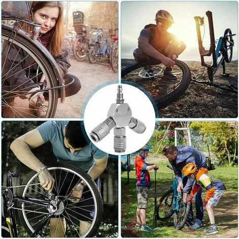 FLETéçA Répartiteur à Air Comprimé En Y - Raccord Rapide - 3 Voies - Raccord Pneumatique - Raccord Rapide - 1/4 F-NPT â Image 5