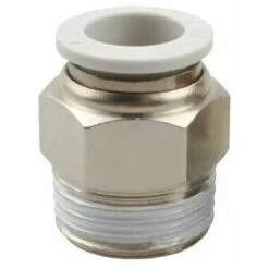 FLETéçA 8pcs Connecteur Rapide D'air Raccords Pneumatiques Connecteur Raccords Rapides Dia. 6mm Pour L'industrie Automatique（Blanc,PT1/8）