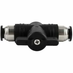 FLETéçA 3pcs Raccords Pneumatiques De 10 Mm Pousser Le Connecteur Rapide Connexion Vanne Manuelle Push Connecteur Droit Pneumatique Pour Connecter Des Tuyaux En Polyéthylène En Nylon Et En PU(BUC-10)