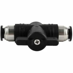 FLETéçA 3pcs Raccords Pneumatiques De 6 Mm Pousser Le Connecteur Rapide Connexion Vanne Manuelle Push Connecteur Droit Pneumatique Pour Connecter Des Tuyaux En Polyéthylène En Nylon Et En PU(BUC-6)