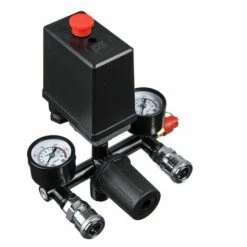 GRID COOL Jauges De Régulateur De Soupape De Commande De Commutateur De Pression De Compresseur D'air Avec Connecteur Rapide (220V)