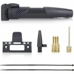 Pompe à Vélo Mini Pompe Pour Vélo, Avec Aiguille, Kit De Raccordement Avec Colle, Capuchons De Valve De Vélo Et Soutien,Tanètue