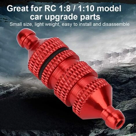 OYLDA Filtre à Carburant à Huile RC, Filtre à Carburant Nitro En Alliage D'aluminium, Pièces De Rechange Pour Voiture Modèle RC, Filtre à Carburant (rouge) â Image 5