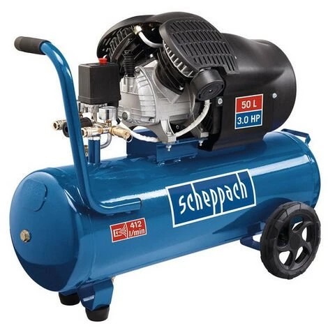 Scheppach - Compresseur à 2 Cylindres Lubrifié 50L 2200W 10bars - HC53DC