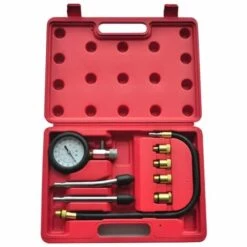 VidaXL Kit De Testeur De Compression Pour Moteur à Essence 9 Pcs - Multicolore