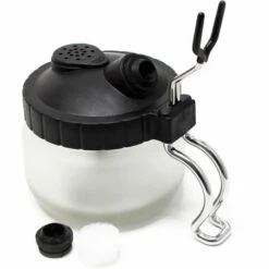 WILTEC Airbrush Pot De Nettoyage Pour Aérographe Avec Support
