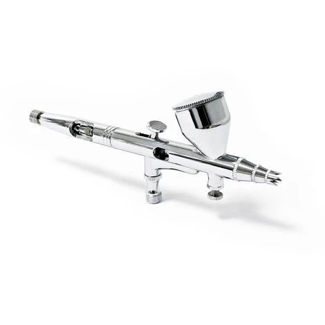 WILTEC Aérographe Professionnel Modèle 180K Régulation Double Buse - Aiguille 0.2 0.3 Mm – Image 2