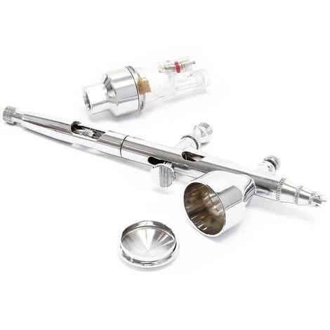 WILTEC Aérographe Professionnel Modèle 180K Régulation Double Buse - Aiguille 0.2 0.3 Mm – Image 3