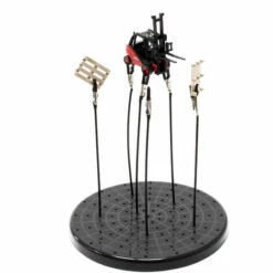 WILTEC Airbrush Plateau Support Outil 6 Bras Flexible Construction Modèles Station Aspiration