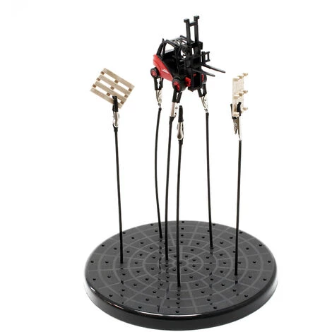 WILTEC Airbrush Plateau Support Outil 6 Bras Flexible Construction Modèles Station Aspiration