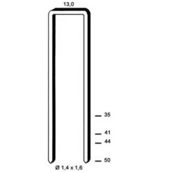 9 800 Agrafes Galvanisées GX-41 - 13 X 41 X D. 1,4 X 1,6 Mm - 6GX411 - Alsafix